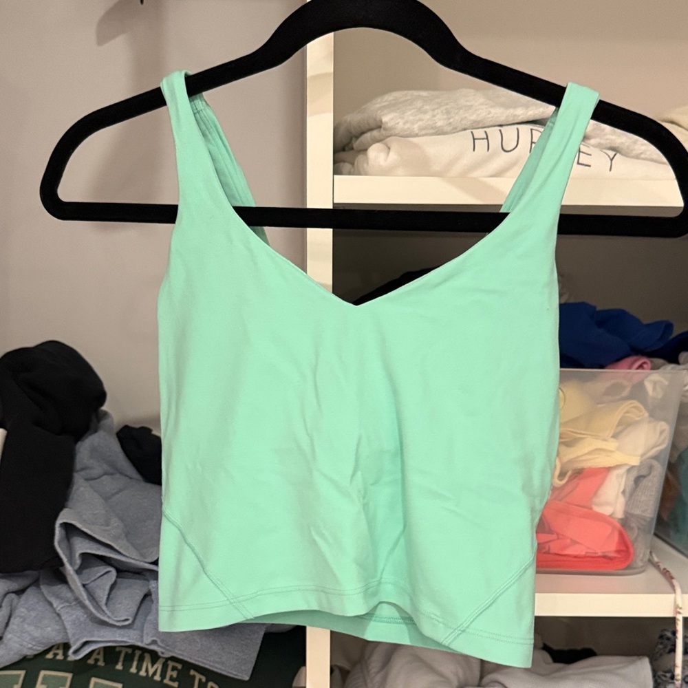 Lululemon Athletica Light Green Tank Top